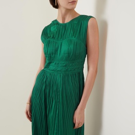 Delia Pleated Gown