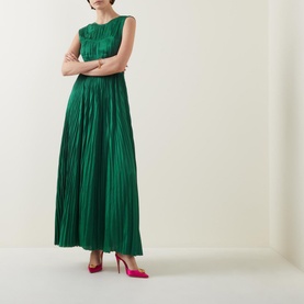 Delia Pleated Gown