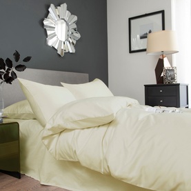 400 Thread Count Cotton Duvet Set Ecru