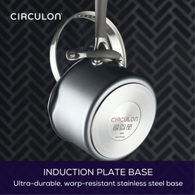 ScratchDefense Extreme Non-Stick Straining Saucepan & Lid 16cm
