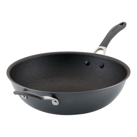 ScratchDefense Extreme Non-Stick Large Wok & Helper Handle 34cm