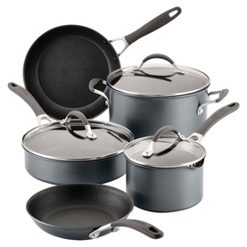 ScratchDefense Extreme Five-Piece Non-Stick Pan Set