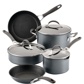 ScratchDefense Extreme Five-Piece Non-Stick Pan Set