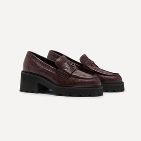 Claymence Croc-Embossed Loafers