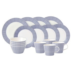 1815 Pacific Dots 16-Piece Dinnerware Set