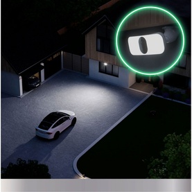 Arlo White 2K Wireless Cam With Floodlight 1 Pk