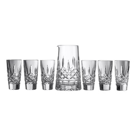 Lismore Pitcher & Shot Glass 7 Pieces