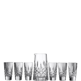 Lismore Pitcher & Shot Glass 7 Pieces