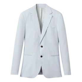 Kin Single-Breasted Linen Blazer