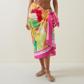 Wonderland Tie-Fastening Sarong