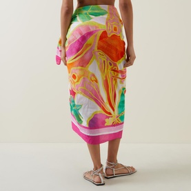 Wonderland Tie-Fastening Sarong