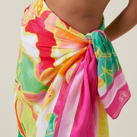 Wonderland Tie-Fastening Sarong