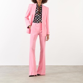 Polka Dot Butterfly Silk Shirt