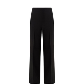 Wide-Leg Stretch Trousers