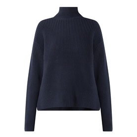 Ribbed-Knit Turtleneck Sweater