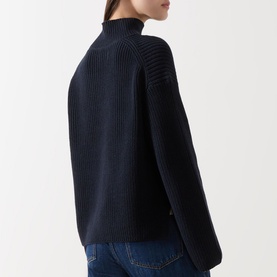 Ribbed-Knit Turtleneck Sweater