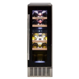 300mm Built In Wine Cooler Dual Zone 17 Bottles