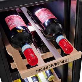 300mm Built In Wine Cooler Dual Zone 17 Bottles