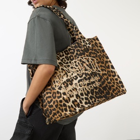 Leopard Large Shopper Tote Bag