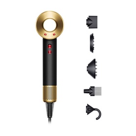 Supersonic Hair Dryer Onyx Black and Gold