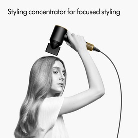 Supersonic Hair Dryer Onyx Black and Gold
