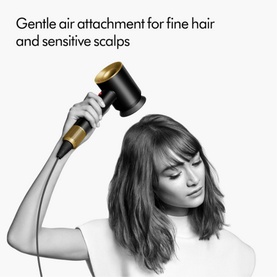Supersonic Hair Dryer Onyx Black and Gold