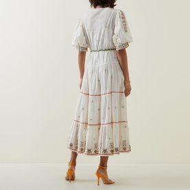 Lovella Embroidered Tiered Dress