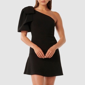 Elaine Bow Mini Dress