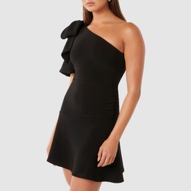 Elaine Bow Mini Dress