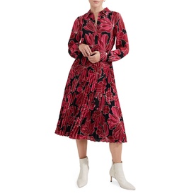 Laurenza Floral-Print Shirt Dress