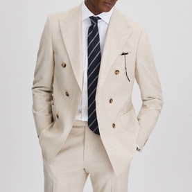 Belmont Double-Breasted Slim-Fit Blazer