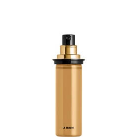 YSL Or Rouge Serum Refill in gold cylindrical bottle with pump dispenser, labelled Le Serum