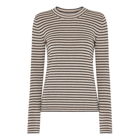Fine-Knit Striped Sweater