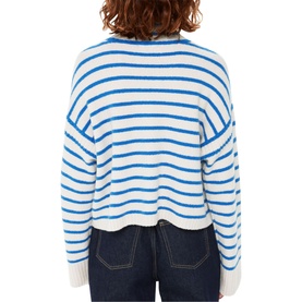 Striped Rib-Knit Sweater