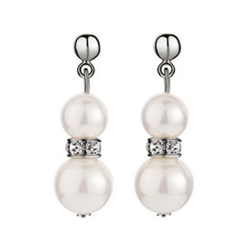 Crystal Pearl Drop Earrings
