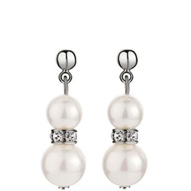 Crystal Pearl Drop Earrings