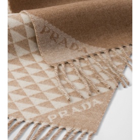 Wool-Cashmere Logo Scarf