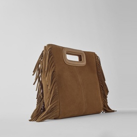 M Fringed Suede Bag