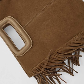 M Fringed Suede Bag