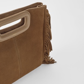 M Fringed Suede Bag