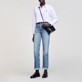 Cropped Logo Shirt