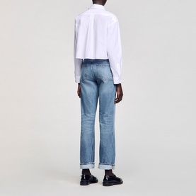 Cropped Logo Shirt