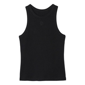 Logo Ribbed Tank Top