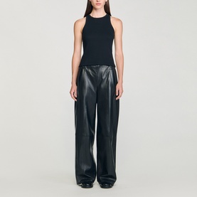 Logo Ribbed Tank Top