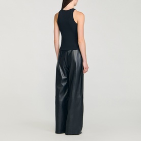 Logo Ribbed Tank Top