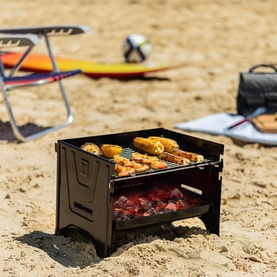 Carbon Steel Flat-Packed Portable BBQ Grill