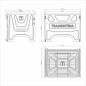 Carbon Steel Flat-Packed Portable BBQ Grill