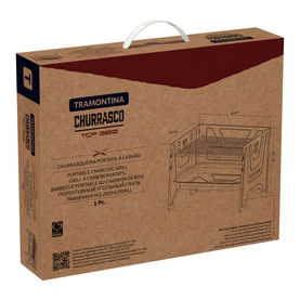 Carbon Steel Flat-Packed Portable BBQ Grill