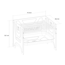 Carbon Steel Flat-Packed Portable BBQ Grill