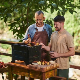 Carbon Steel Flat-Packed Portable BBQ Grill